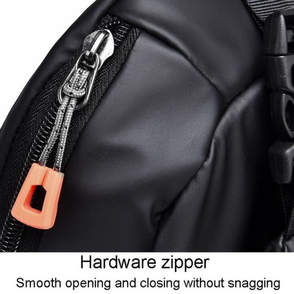 WEIXIER 6013 Casual Single-Shoulder Crossbody Packs Multifunctional Motorcycle Sports Chest Bag (Black) - Image 11