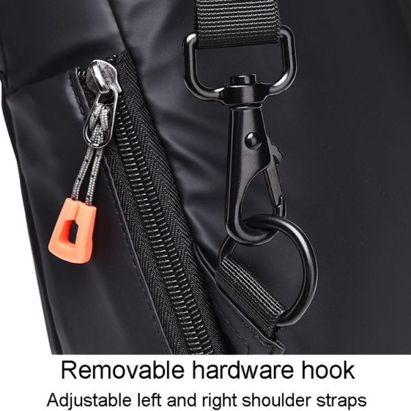 WEIXIER 6013 Casual Single-Shoulder Crossbody Packs Multifunctional Motorcycle Sports Chest Bag (Black) - Image 12