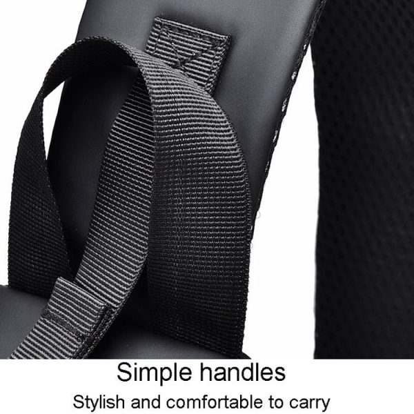 WEIXIER 6013 Casual Single-Shoulder Crossbody Packs Multifunctional Motorcycle Sports Chest Bag (Black) - Image 8