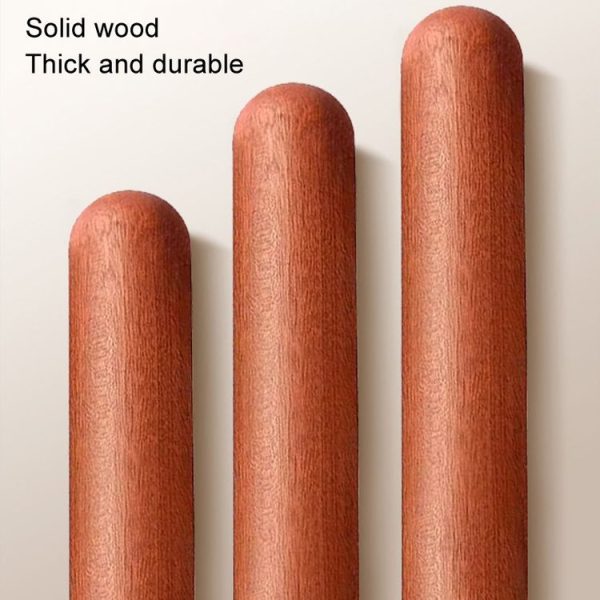 25x3cm Home Wooden Rolling Pin Nonstick Red Sandalwood Rolling Stick - Image 5