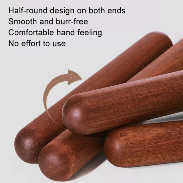 25x3cm Home Wooden Rolling Pin Nonstick Red Sandalwood Rolling Stick - Image 6