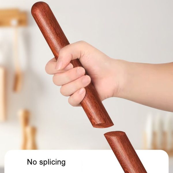 25x3cm Home Wooden Rolling Pin Nonstick Red Sandalwood Rolling Stick - Image 7