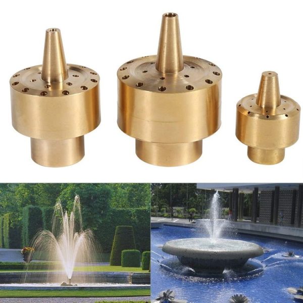 All Brass Flower Column Nozzle Inner Wire Garden Water Features Landscape Fountain Nozzle, Specification: 2 Points - Image 5