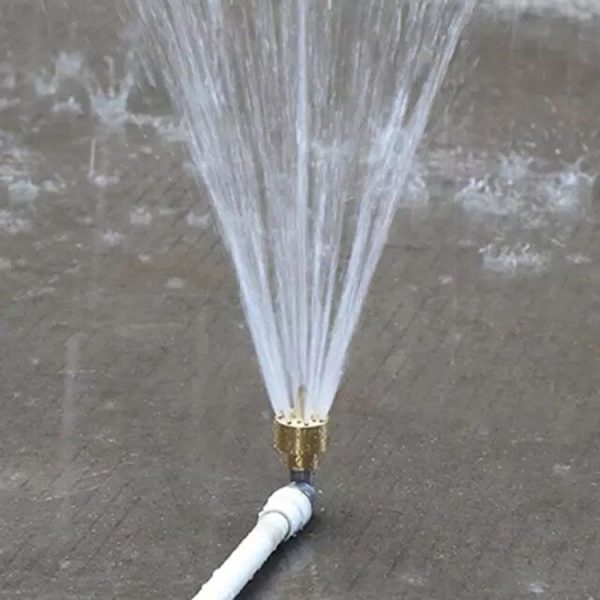 All Brass Flower Column Nozzle Inner Wire Garden Water Features Landscape Fountain Nozzle, Specification: 2 Points - Image 6
