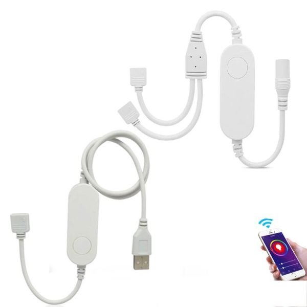 Double Out Graffiti WiFi RGB Light Controller 5V 12V Low Voltage Infrared Sound Control LED Controller - Image 3