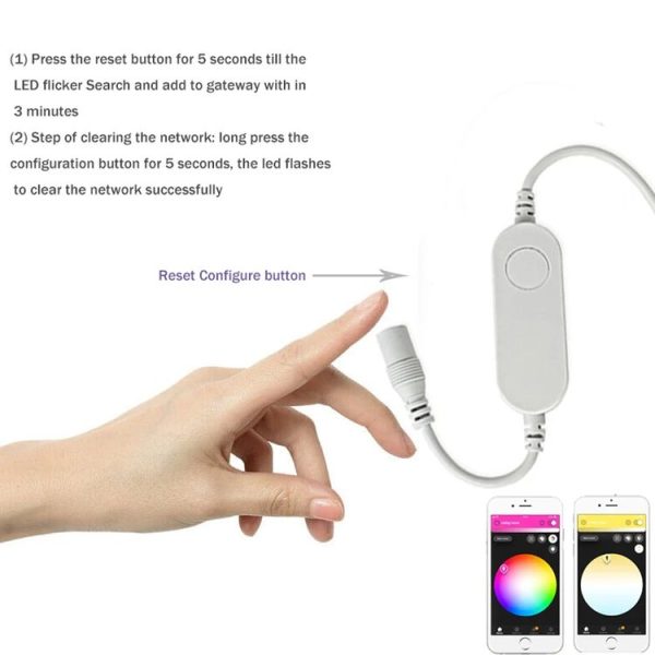 Double Out Graffiti WiFi RGB Light Controller 5V 12V Low Voltage Infrared Sound Control LED Controller - Image 5