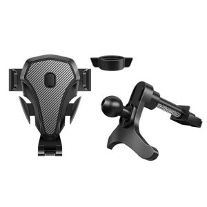 Carbon Fiber Automotive Phone Holder Car Navigation Bracket Telescopic Model, Specification: Air Outlet (Love Model)