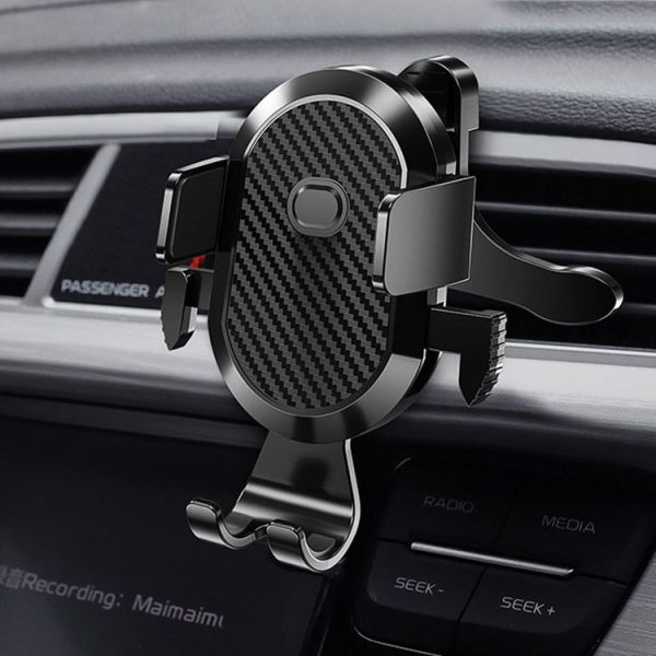 Carbon Fiber Automotive Phone Holder Car Navigation Bracket Telescopic Model, Specification: Air Outlet (Love Model) - Image 11