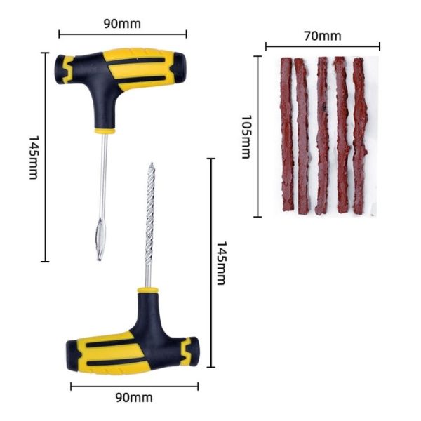 4pcs Automotive Vacuum Tire Repair Tool Car Tire Patching Instrument Set - Image 2