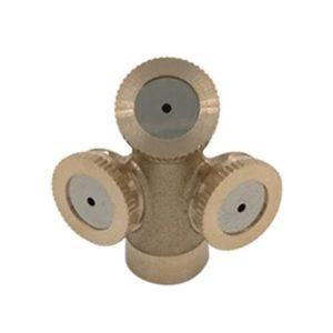 4 Points Inner Thread Copper Three Hole Agricultural Sprayer Horticulture Seedling Irrigation Dust Removal Cooling Fogging Nozzle