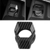 Car One-button Start Decorative Ring Knob Type Ignition Device Protective Cover (Carbon Fiber)