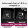 Car One-button Start Decorative Ring Knob Type Ignition Device Protective Cover (Carbon Fiber) - Image 6