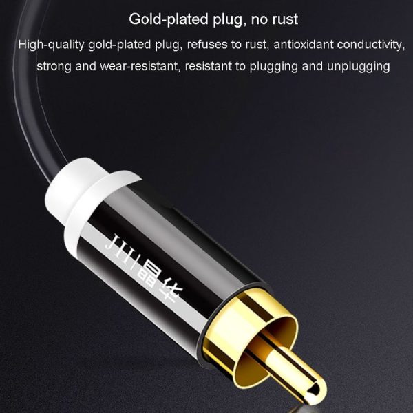 JINGHUA 2RCA Double Lotus Plug Audio Cable Left / Right Channel Stereo Amplifier Connection Wire, Length: 1.5m - Image 7