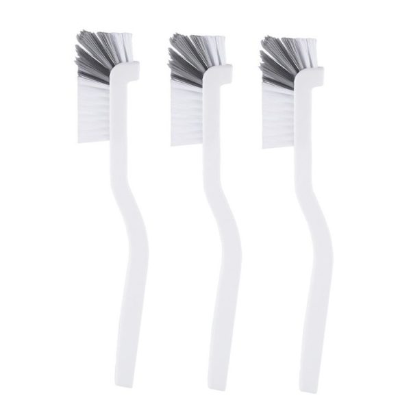 3pcs Cup Brush Cleaning Crayfish Brush Long Handle Hard Hair Multi-Function Cleaning Brush (Gray White)