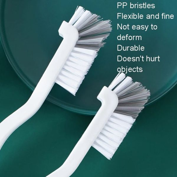 3pcs Cup Brush Cleaning Crayfish Brush Long Handle Hard Hair Multi-Function Cleaning Brush (Gray White) - Image 5