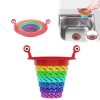 Retractable Rainbow Monster Universal Floor Drain Kitchen Sink Strainer (110x118mm)