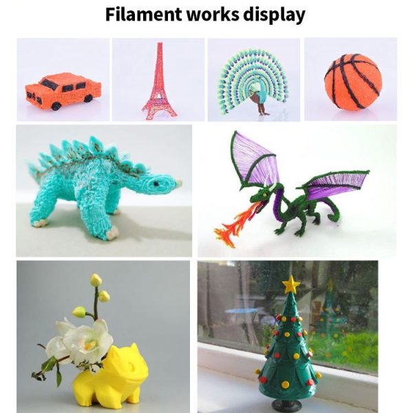 10colors / Set PCL 5m 3D Printing Pen Consumables 1.75mm High Tough Line Material Environmental Raw Material Printing Silk Thread - Image 6