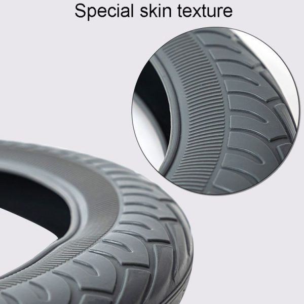 36cm-40cm Diameter Steering Wheel Car Silicone Protective Cover Wear Resistant Non-Slip Tire Pattern Driving Grip Sleeve (Black) - Image 4
