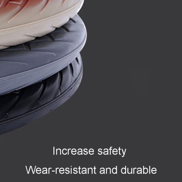 36cm-40cm Diameter Steering Wheel Car Silicone Protective Cover Wear Resistant Non-Slip Tire Pattern Driving Grip Sleeve (Black) - Image 5