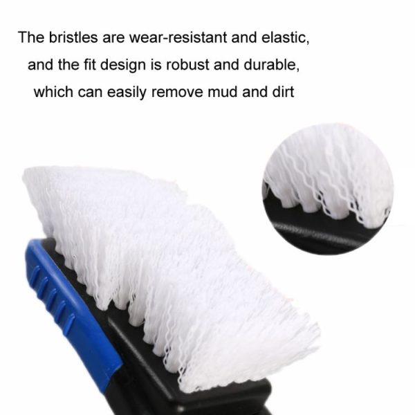 Car Tire Interior Mat Stiff Brush Cleaning Tool (Dark Blue) - Image 3