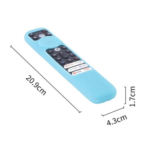 20.9 x 4.3 x 1.7cm For TCL RC902V Remote Control Protective Case FMR1 / FAR2 / FMR4 Universal Silicone Shockproof Covers (Luminous Blue) - Image 2