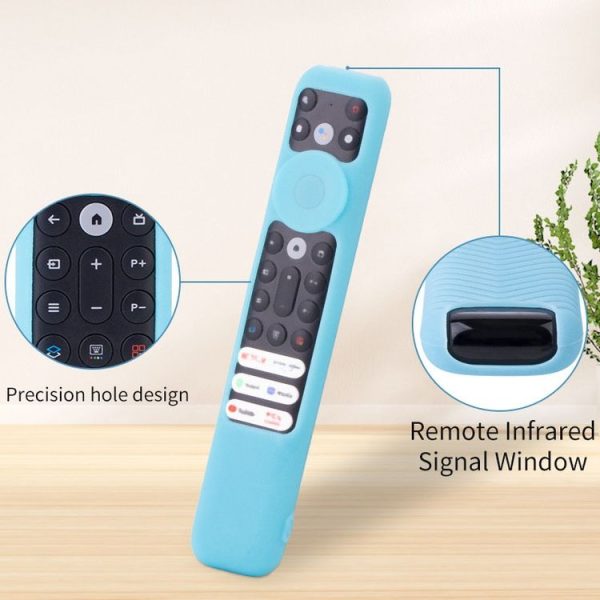 20.9 x 4.3 x 1.7cm For TCL RC902V Remote Control Protective Case FMR1 / FAR2 / FMR4 Universal Silicone Shockproof Covers (Luminous Blue) - Image 6