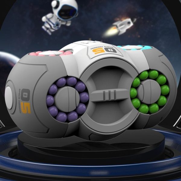 2-In-1 Rotating Magic Beans Fidget Toy Interactive Puzzle Games For Kids (Gray)