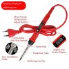 10pcs / Set 80W Internal Heating Welding Digital Display Soldering Iron Temperature Adjustment Set, Model: Black EU Plug - Image 4