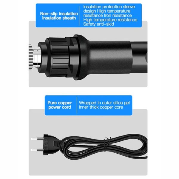 10pcs / Set 80W Internal Heating Welding Digital Display Soldering Iron Temperature Adjustment Set, Model: Black EU Plug - Image 9