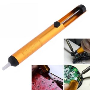 All-aluminum Alloy Solder Extractor Manual Soldering Iron Soldering Tool (Blister Gold)