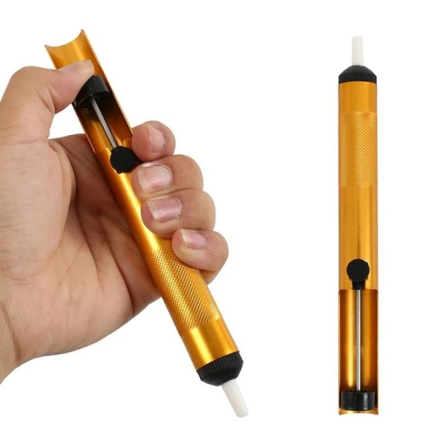 All-aluminum Alloy Solder Extractor Manual Soldering Iron Soldering Tool (Blister Gold) - Image 2