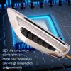 2pcs Car Fender Blade Dynamic Side Marker Lights 12V LED High Bright Daytime Running Lights (Red) - Image 8