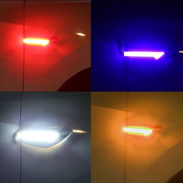2pcs Car Fender Blade Dynamic Side Marker Lights 12V LED High Bright Daytime Running Lights (Red) - Image 9