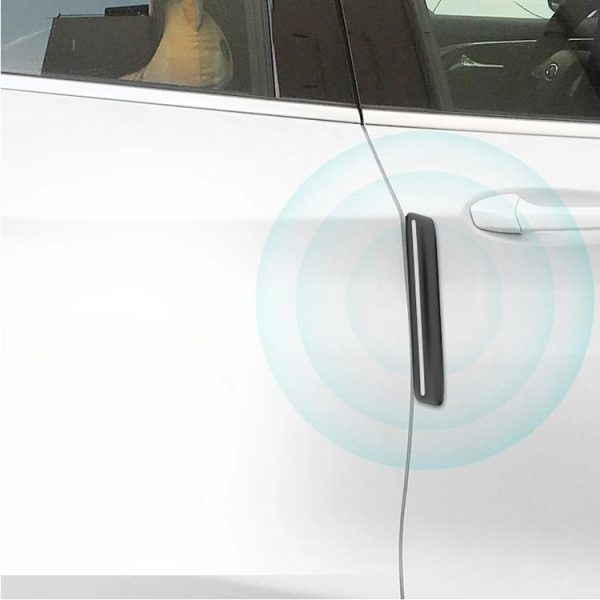 4pcs / set Car Rearview Mirror Body ABS Anti-collision Strip (Pearl White) - Image 6