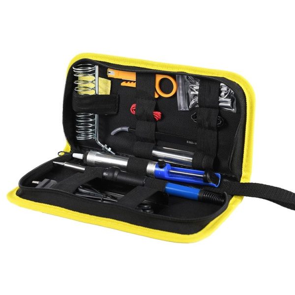24.5 x 12 x 5cm Soldering Iron Oxford Cloth Tool Bag Electronic Accessories Tool Bag (Middle Yellow) - Image 7