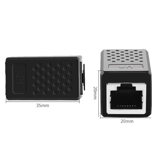 JINGHUA S61 Dual Pass-Through Header Network Cable Butt Connector Extender (Blue) - Image 2