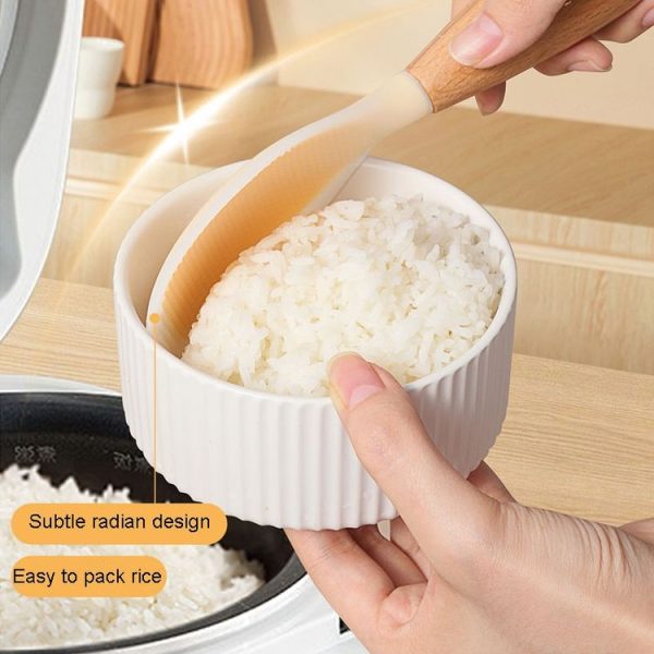 Kacheeg Household Food Grade Standing Non-Stick Rice Ladle Rice Cooker Spoon (Green) - Image 6