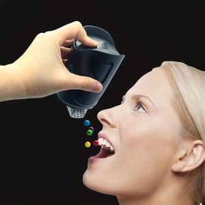 Finger Press Automatic Nut Snack Dispenser for Dried Fruits Candy (Black)