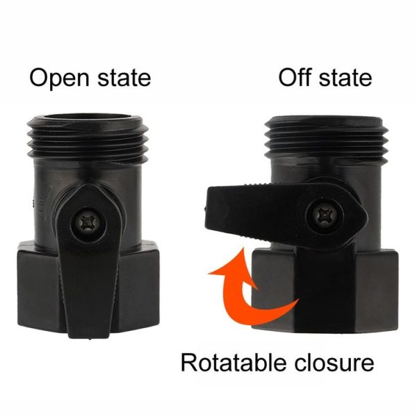 Garden Single-way ABS Handle Ball Valve Garden Hose Connector (American Thread) - Image 4