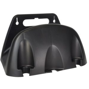 Wall Mounted Plastic Water Pipe Holder Garden Irrigation Accessories (Black)