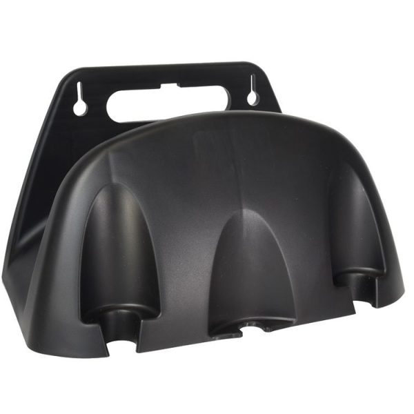 Wall Mounted Plastic Water Pipe Holder Garden Irrigation Accessories (Black)