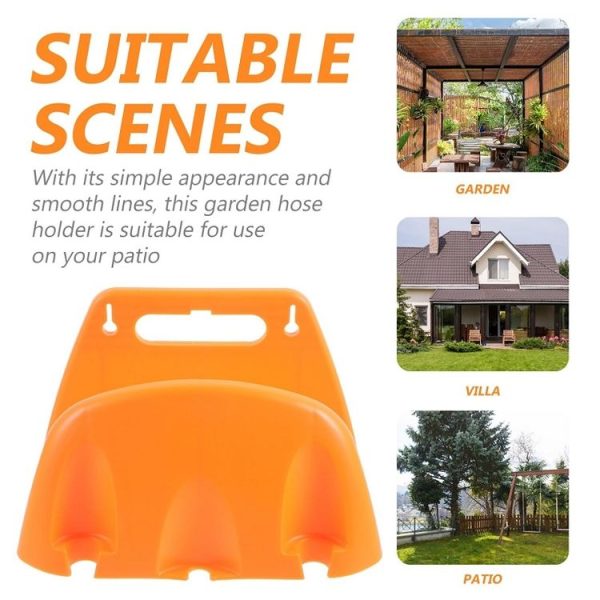 Wall Mounted Plastic Water Pipe Holder Garden Irrigation Accessories (Black) - Image 5