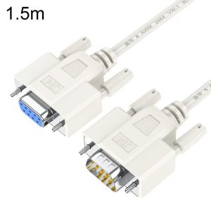 JINGHUA B110 Male To Female DB Cable RS232 Serial COM Cord Printer Device Connection Line, Size: 1.5m (Beige)