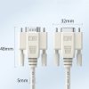 JINGHUA B110 Male To Female DB Cable RS232 Serial COM Cord Printer Device Connection Line, Size: 1.5m (Beige) - Image 2