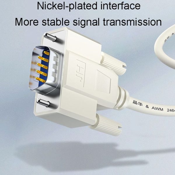JINGHUA B110 Male To Female DB Cable RS232 Serial COM Cord Printer Device Connection Line, Size: 1.5m (Beige) - Image 5
