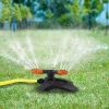 Three-prong Sprinkler Garden Lawn Rotating Sprinkler (Orange) - Image 7