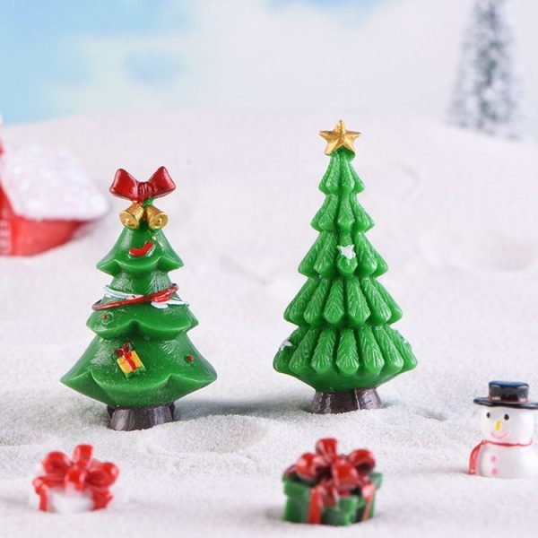 5pcs Simulation Christmas Tree Decoration Christmas Gifts Micro Landscape Snow Ornament, Style: No.1 - Image 5