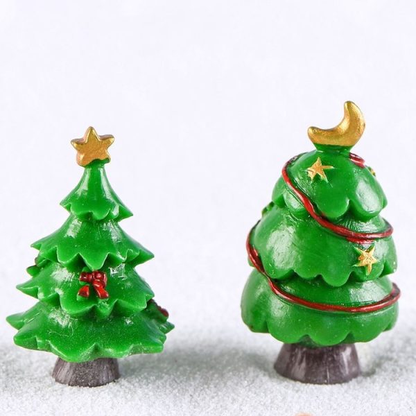 5pcs Simulation Christmas Tree Decoration Christmas Gifts Micro Landscape Snow Ornament, Style: No.1 - Image 6
