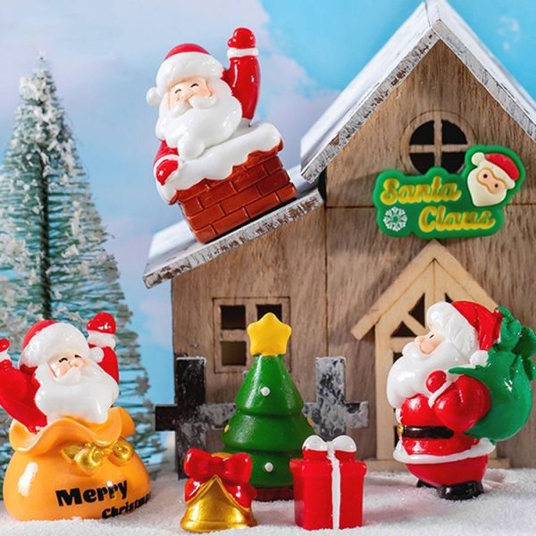 Micro Landscape Christmas Decorations Accessories Desktop Small Ornaments, Style: No.12 Seat - Image 5