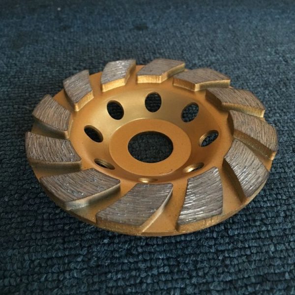 100mm Concrete Stone Diamond Grinding And Polishing Blades Ceramic Grinder Machine Fan Shape Grinding Wheel, Specification: A Level Coarse Tooth - Image 2